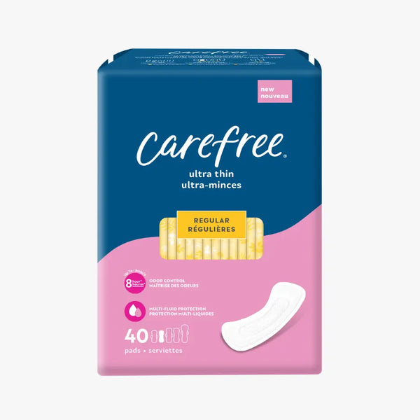 Carefree® Ultra Thin Regular Pads, Without Wings