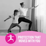 Mom and daughter doing yoga together