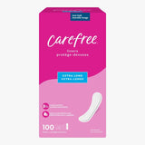 Carefree Panty Liners, Extra Long Liners, Unwrapped 100ct