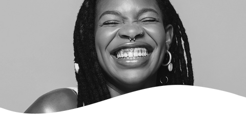 Woman laughing