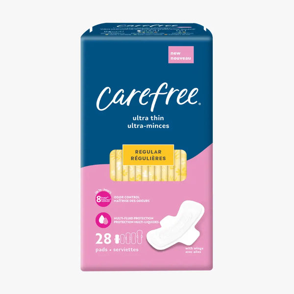 Carefree® Ultra Thin Regular Pads, With Wings