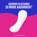 Carefree Panty Liners are 2x more absorbent vs. Carefree Original