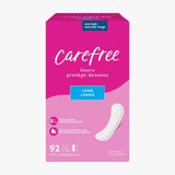 Carefree Panty Liners, Long Liners, Unwrapped, 92ct