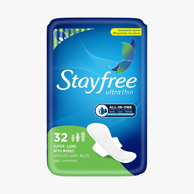 Shop super long ultra thin pads with wings – Stayfree & Carefree